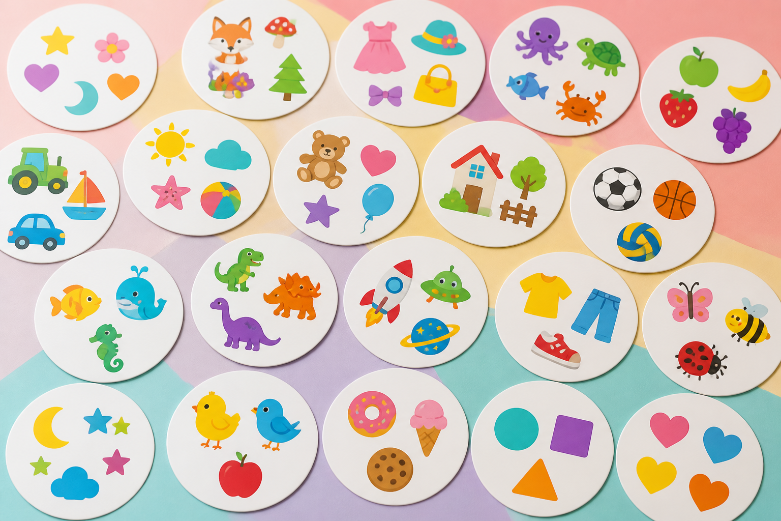 Eleven themes and any your child invents