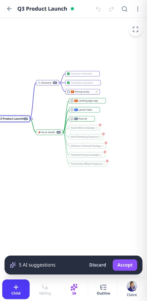 aiMindMap - Screenshot 3