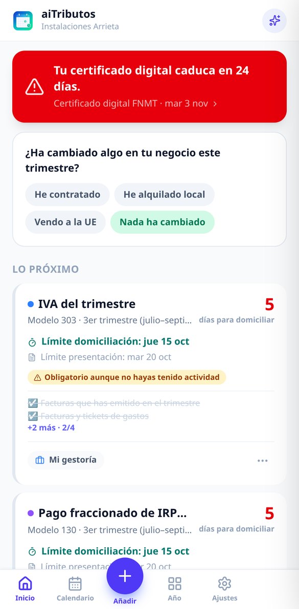 aiTributos - App preview