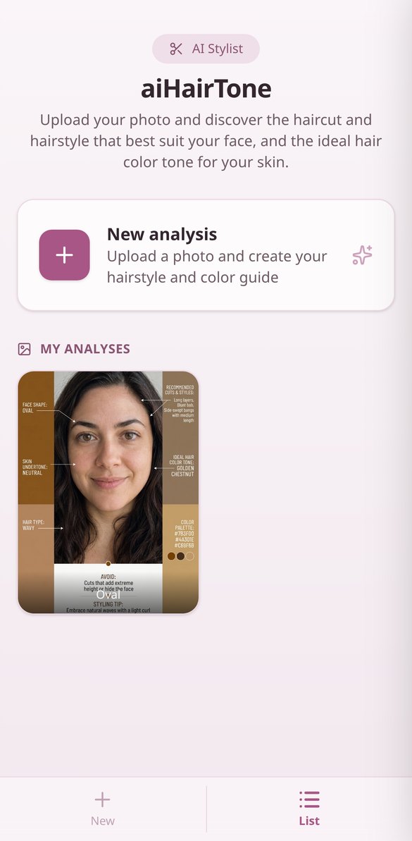 aiHairTone - App preview