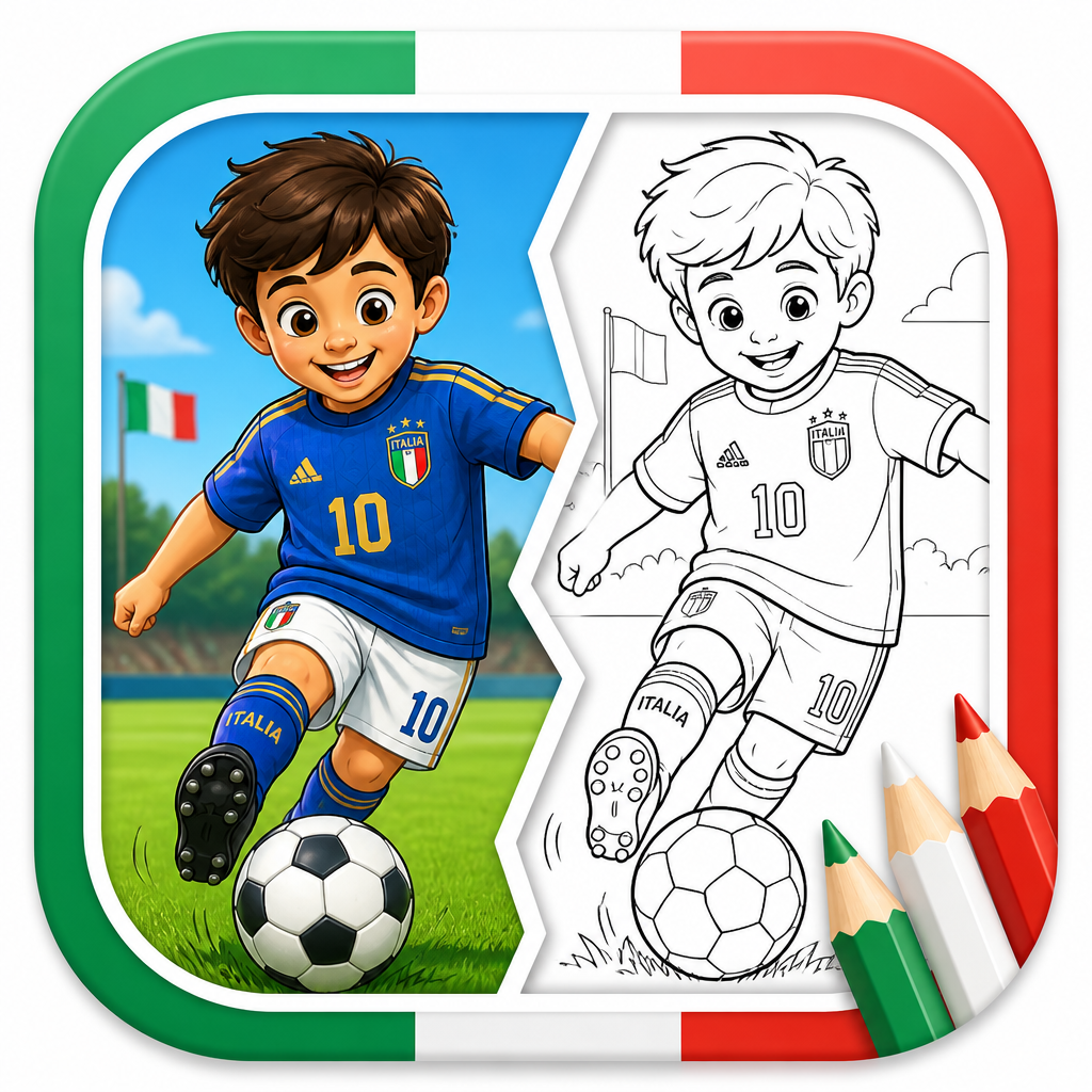 Coloring Page - Italy Kit