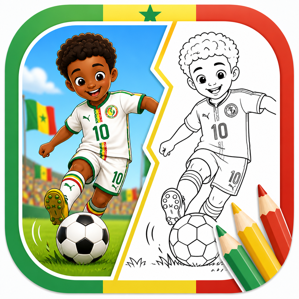 Coloring Page - Senegal Kit