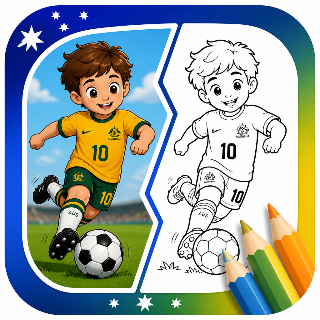 Coloring Page - Australia Kit