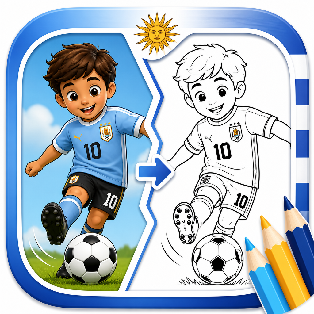 Coloring page - Uruguay Kit