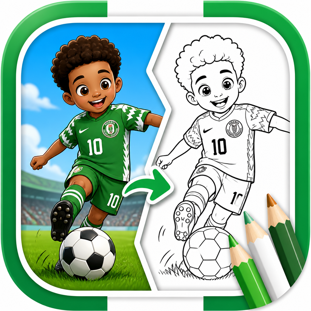 Coloring page - Nigeria Kit