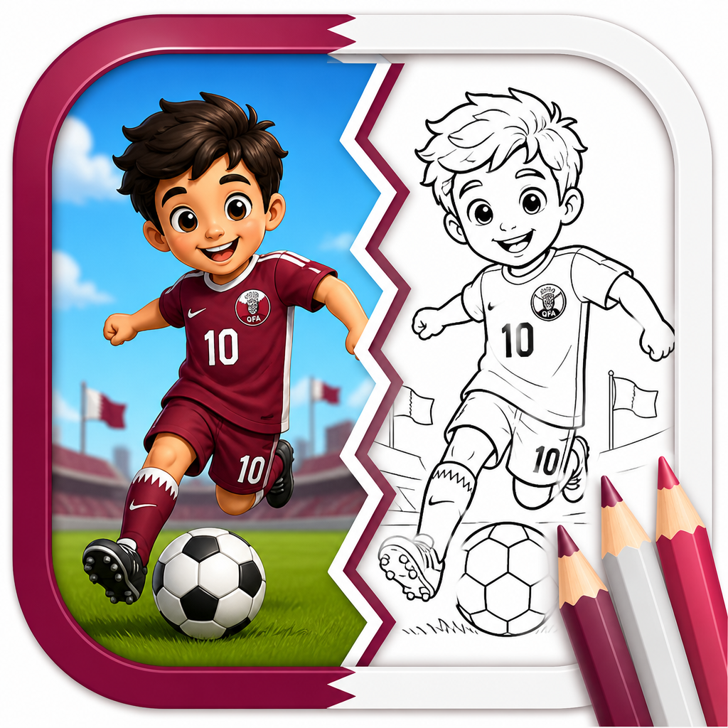 Coloring page - Qatar Kit
